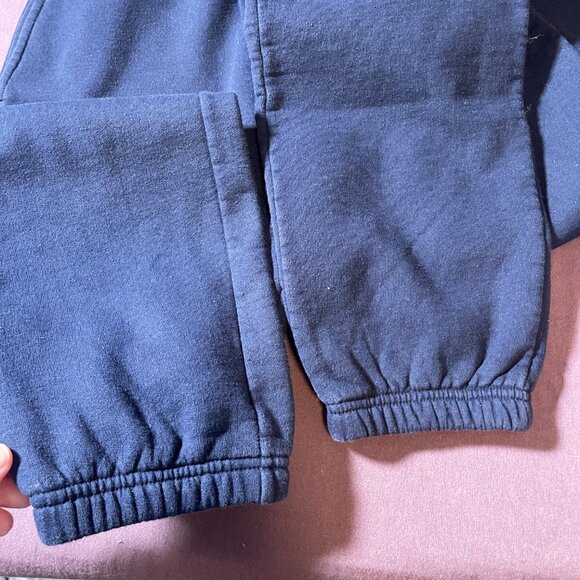 Lacoste Sport Navy Blue thick Cozy Sweatpants pockets drawstrings - Size Medium - Picture 5 of 7